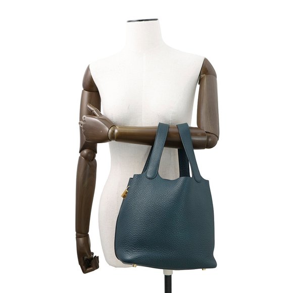 Hermes Hermès Picotin Lock MM Handbag, Vert Cypress, Taurillon Clemence, B Stamp - Picture 4 of 11